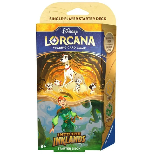 Disney Lorcana Into The Inklands Starter Deck - Amber & Emerald