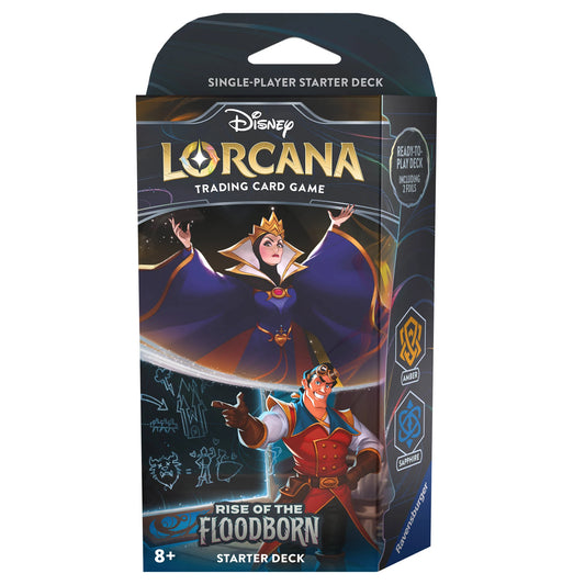 Disney Lorcana - Rise of the Floodborn Starter Deck - Amber & Sapphire