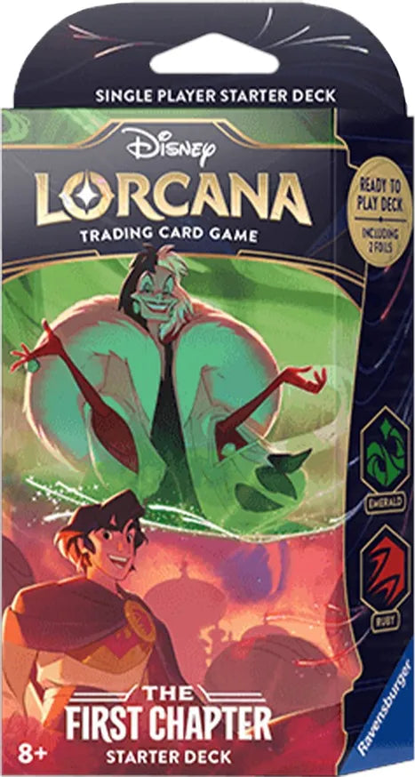 Disney Lorcana The First Chapter Starter Deck-Emerald & Ruby